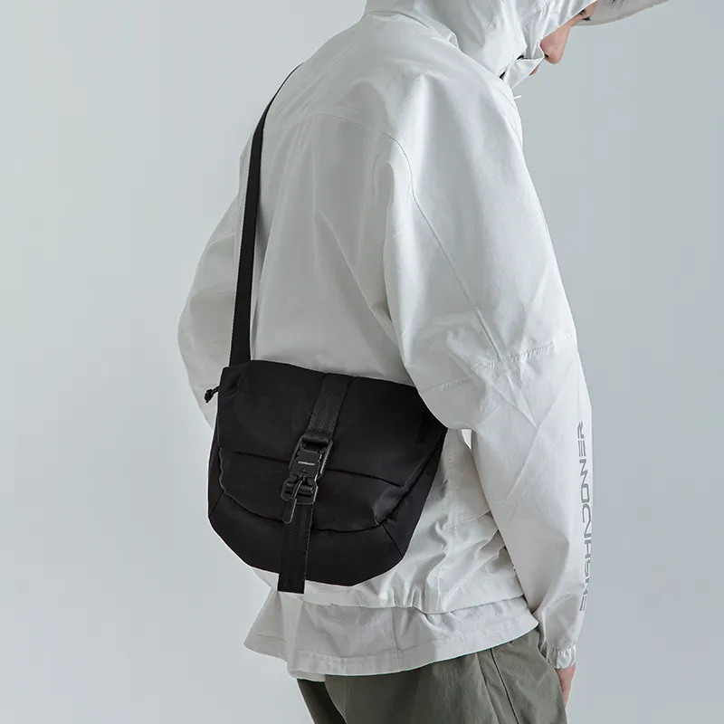 COMBACK Polyamide Shoulder Bag, Crossbody Bag Trumpets Unisex Black-3