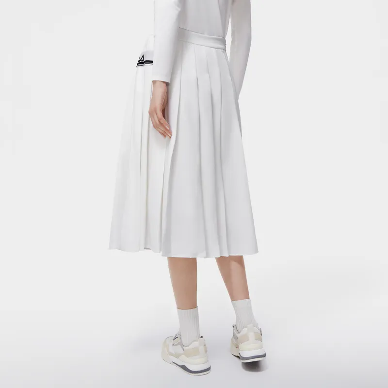 FILA Casual Long Skirts Women's Cloud White-3