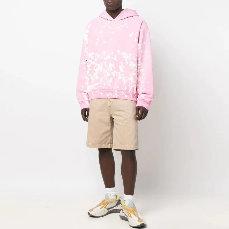 Liberal Youth Ministry Bleach splash Cotton Hoodie-10