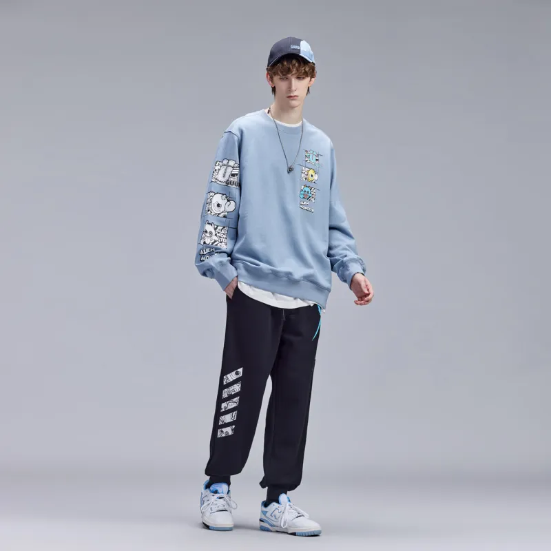 Guuka Knitted Sports Pants Men's Black-3