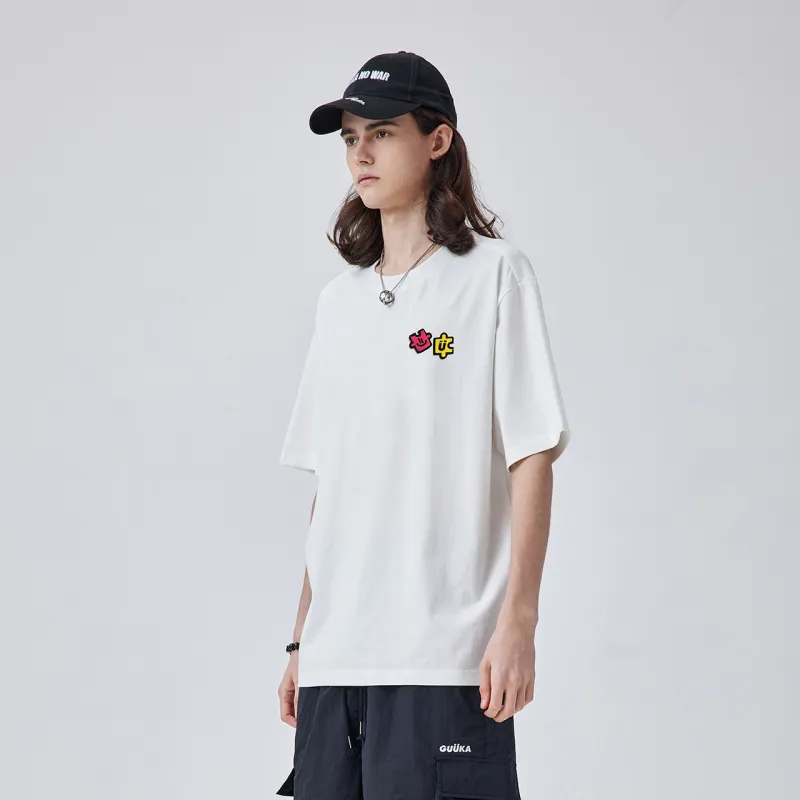 Agaho X Guuka T Shirts Unisex White-5