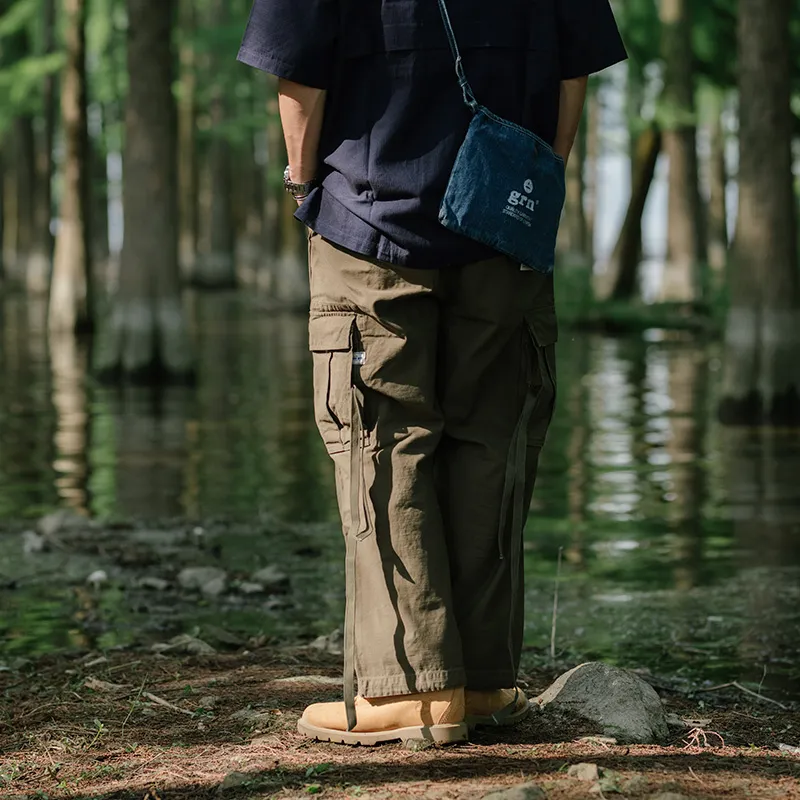 TEKABLU Cargo Pants Casual Pants Men's Army Green-5