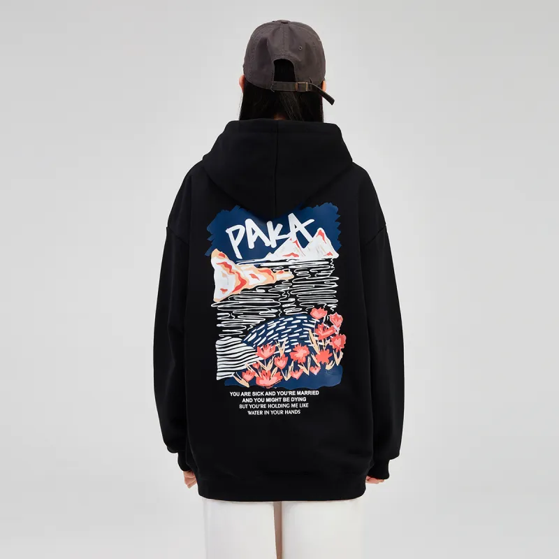 PAKA Hooded Loose Fit Sweatshirt Spring And Autumn Unisex-8