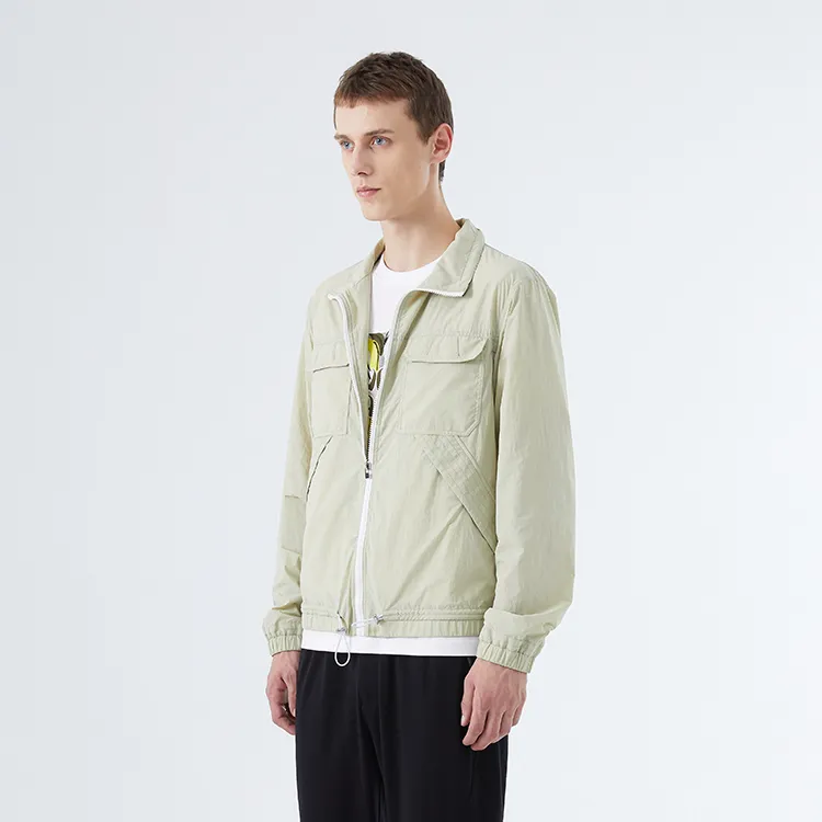 DAVID NAMAN Jackets Men Green-5