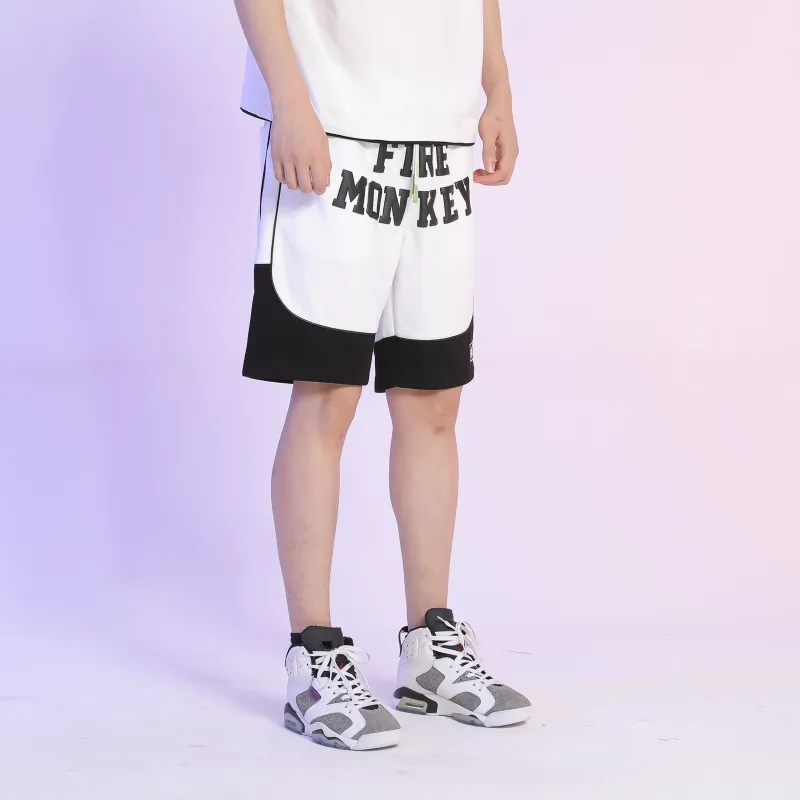 FireMonkey Sports Shorts Unisex White-3
