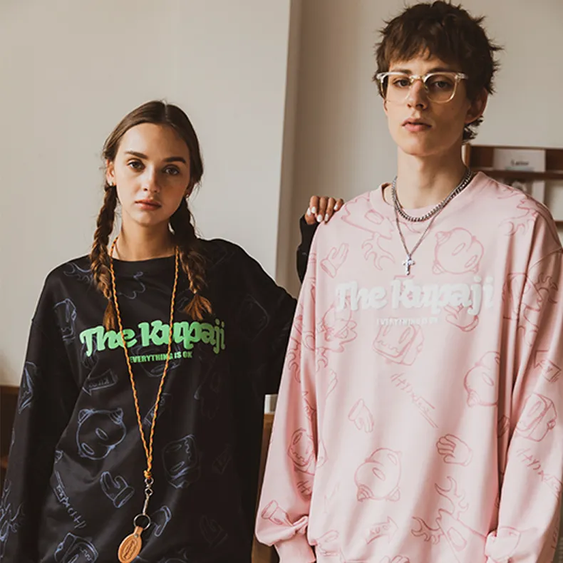 WAYNEXZAVIER x Kupaji Spring Fall Sweatshirt Unisex-4