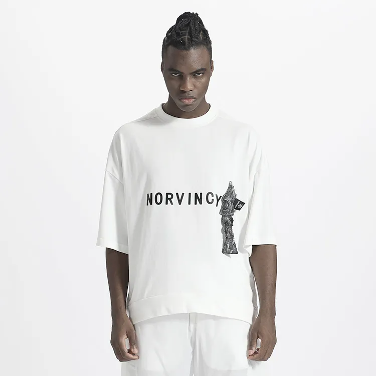 NORVINCY Comfortable And Breathable Sweat Wicking 100% Cotton Short Sleeved T Shirts Unisex-7