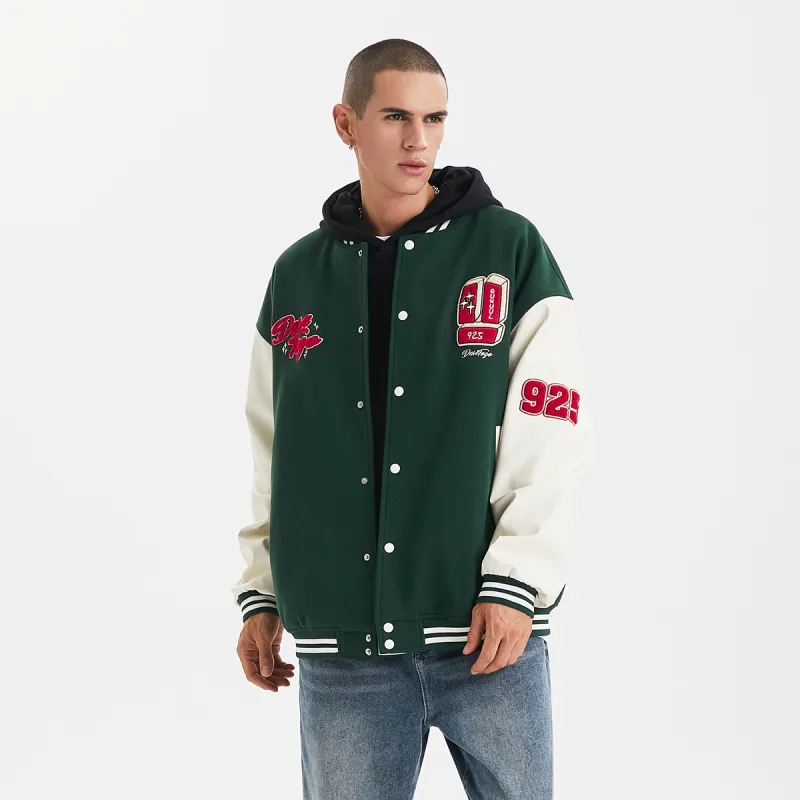 GUKUUL Baseball Jacket Spring, Autumn And Winter Unisex-12