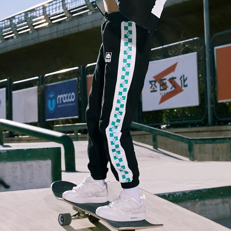 Kappa Knitted Sweatpants Unisex Black 990 A-3