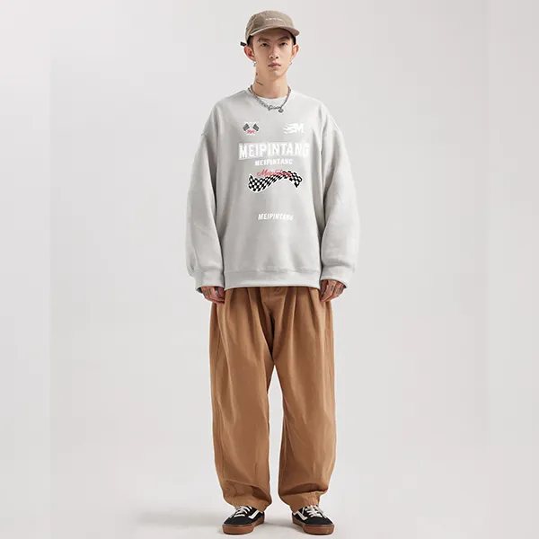 MEIPIN TANG Crew Neck Loose Fit Sweatshirt Unisex-18