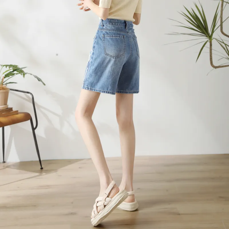 HIPPIEMISS Denim Shorts Women's Blue-5