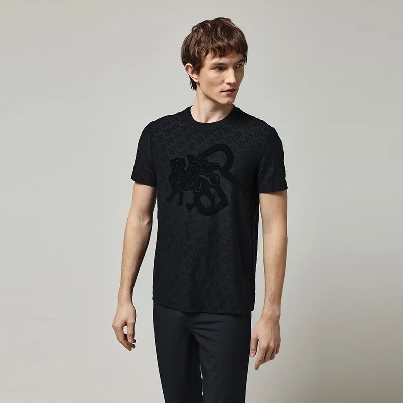 RARE Short Sleeved T Shirts Men's Navy Blue-6