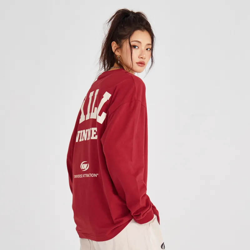 KILLWINNER Straight Long Sleeved T Shirt Unisex-10