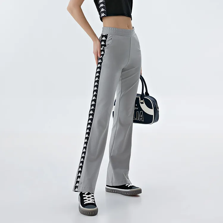 Kappa Knitted Sports Pants Women's Mulberry Wood Gray-2