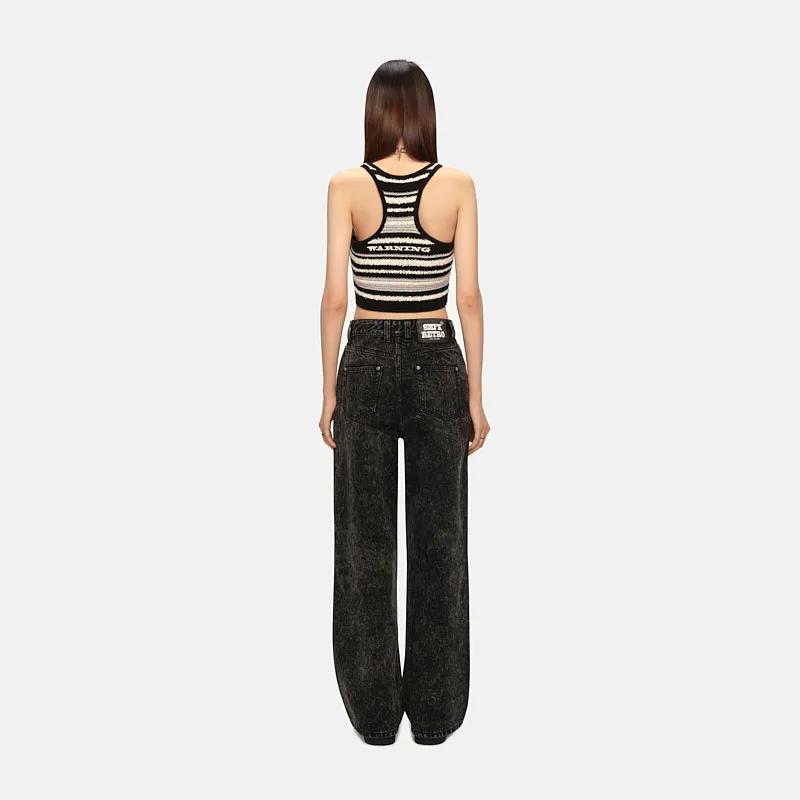 SMFK Jeans Women's Black Snowflake-3