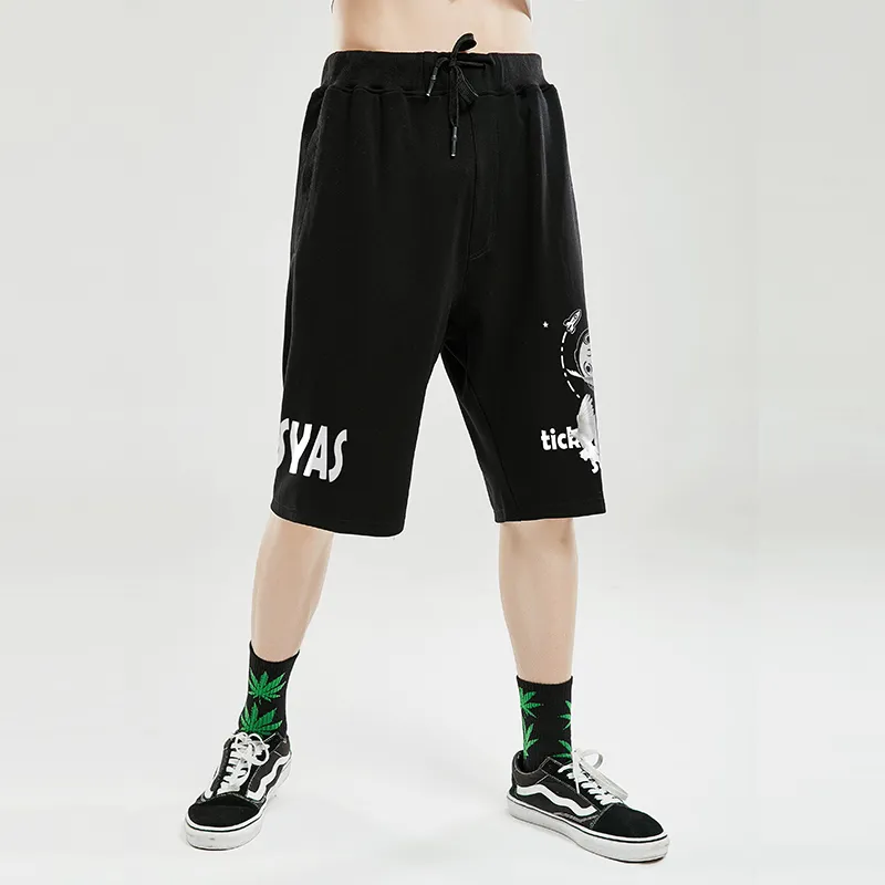 SANSYAS Casual Shorts Unisex Black-4