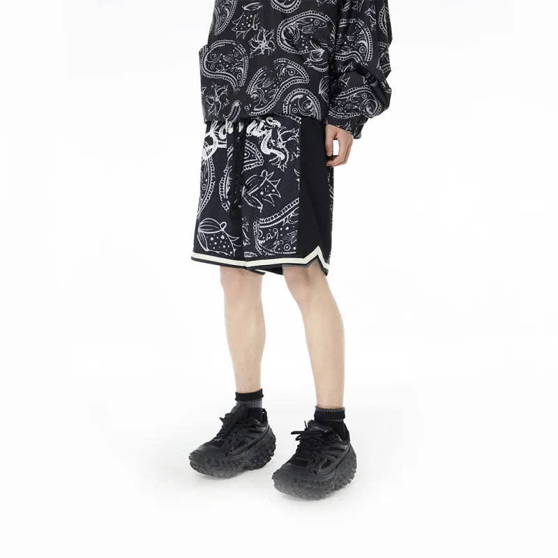 SandKnit Loose Fit Shorts Unisex Graphite Black-5