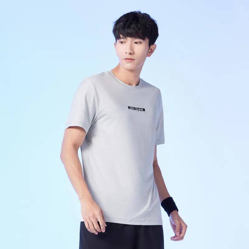 Erke Variety Training Collection T Shirts Men Single Dye Cloud Gray-6