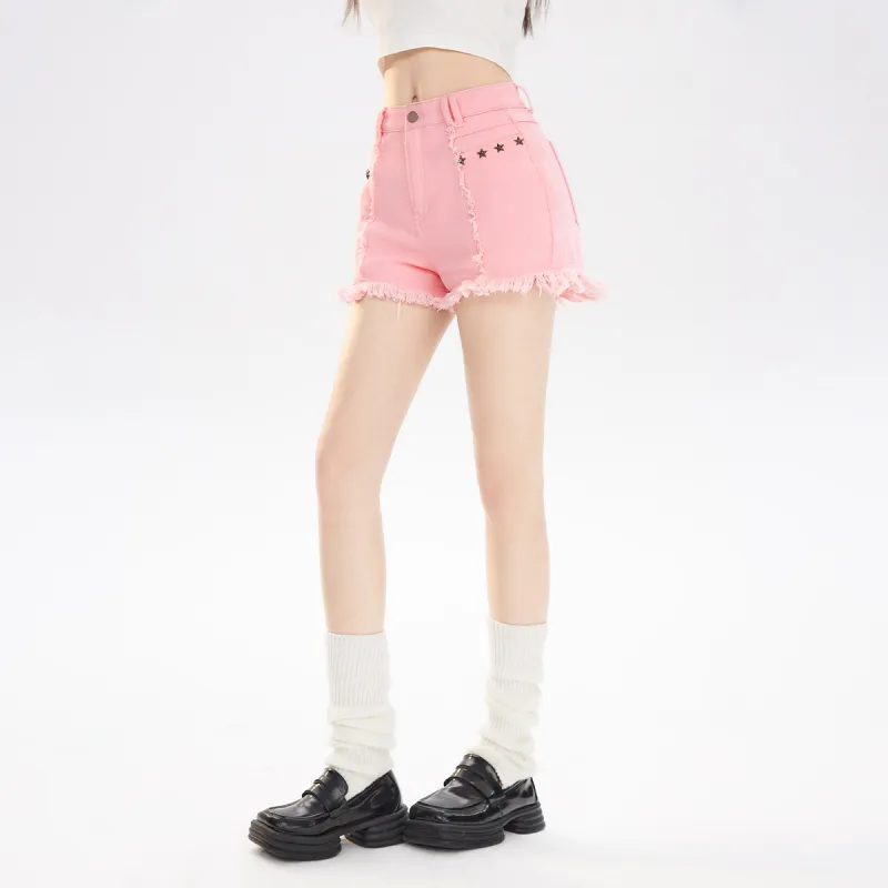 MEETLADY Denim Shorts Women's-5