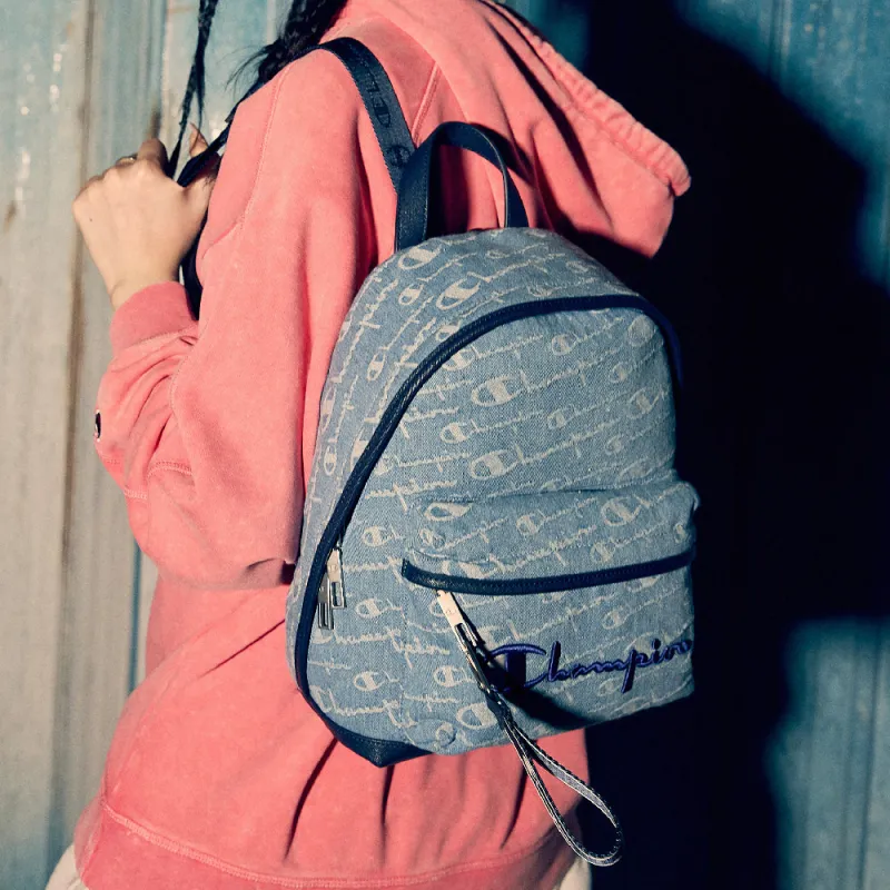 Champion Denim Backpack Mini Unisex Blue-5