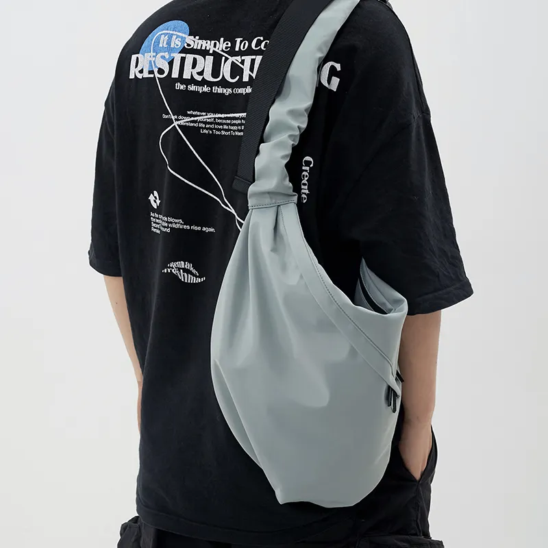 MYEDITION Messenger Bag, Shoulder Bag, Dumpling Bag, Crossbody Bag Nylon Multicolor Unisex-24