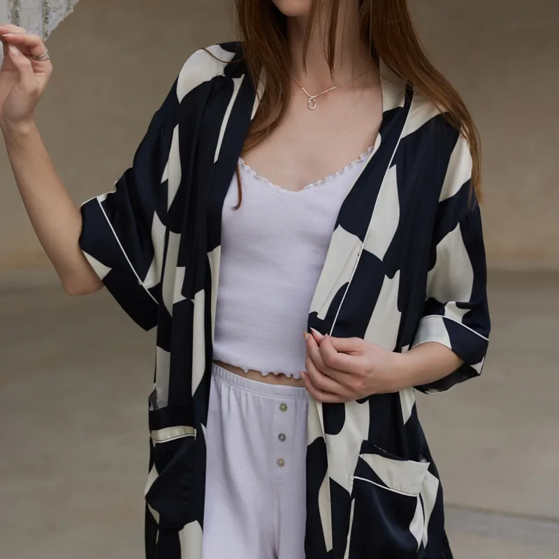 Same Language Women's Bath Robes-2