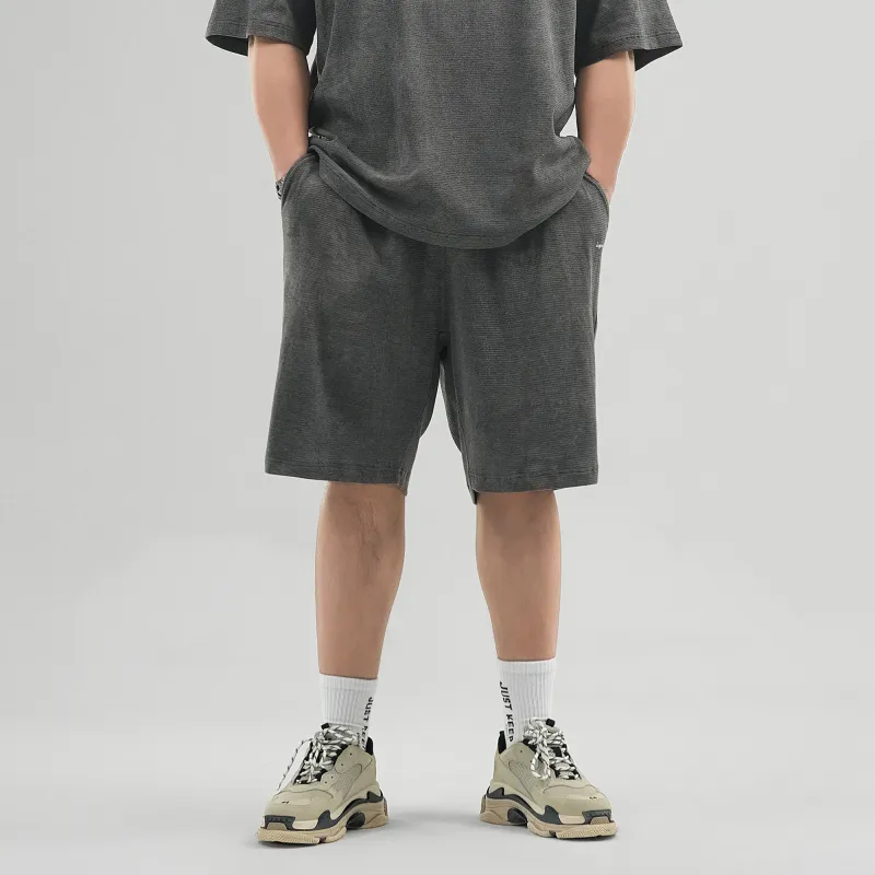LUJIAMEN Sports Shorts Unisex Dark Gray-2