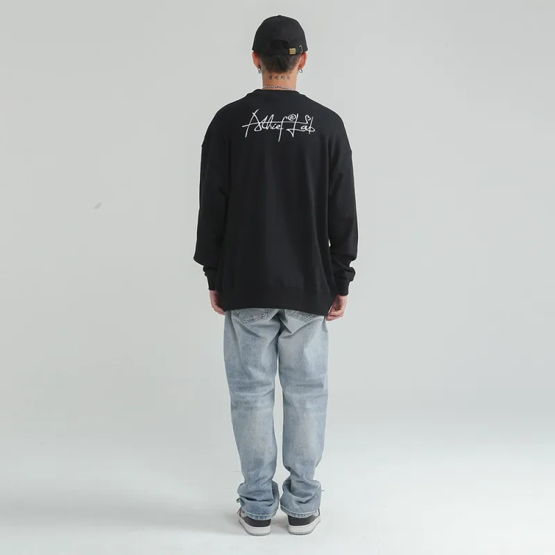 Athief Crew Neck Loose Fit Sweatshirt Unisex-3