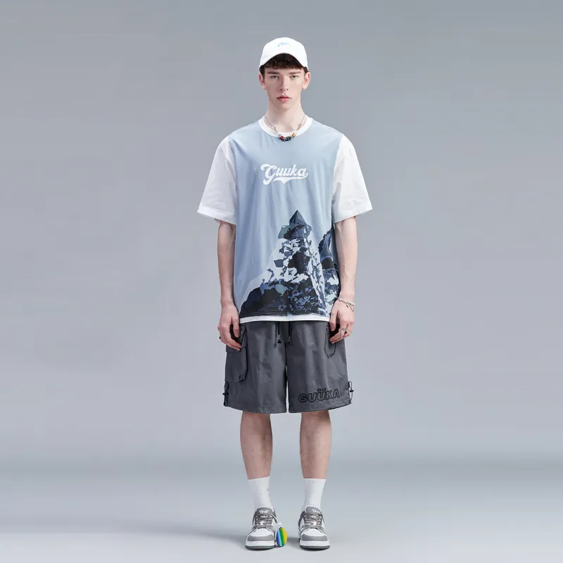 Guuka Casual Shorts Men Dark Gray-2
