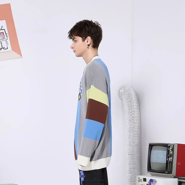 TVX Sweaters Unisex Blue Brown-4