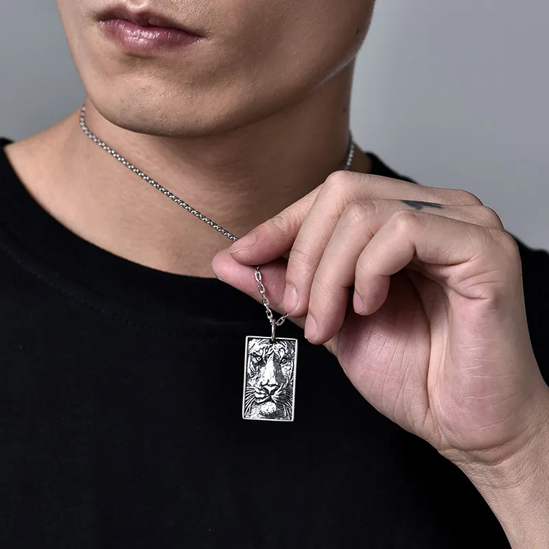 MYSH 925 Sterling Silver Necklaces Men's-6