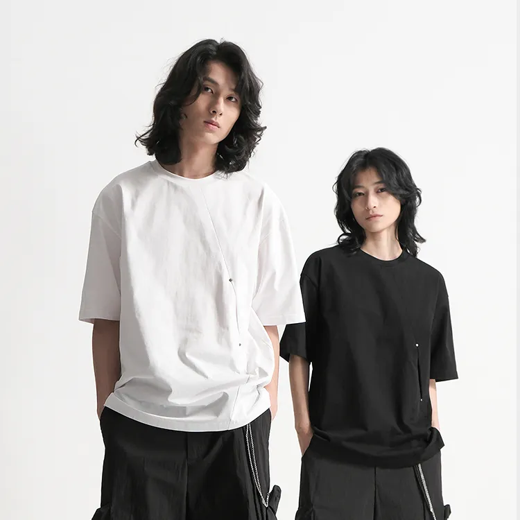 HUANXIANGZHE T Shirts Unisex White-5