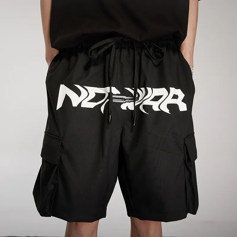 YLDP Casual Shorts Unisex Black-3