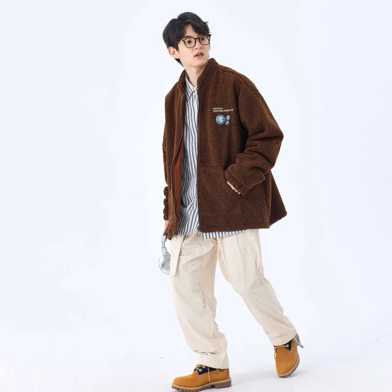 KXLFCHN Loose Fit Thickened Jacket Unisex-13