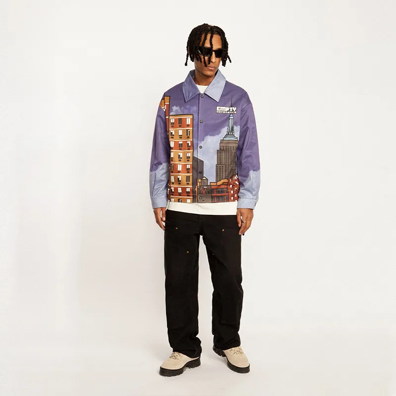 EMPTY REFERENCE Jackets Unisex Blue-4