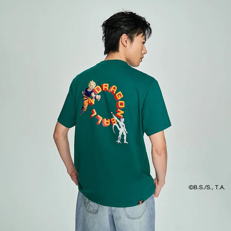 Dragon Ball X Lee X Dragon Ball Co brand T Shirts Men Turquoise-4