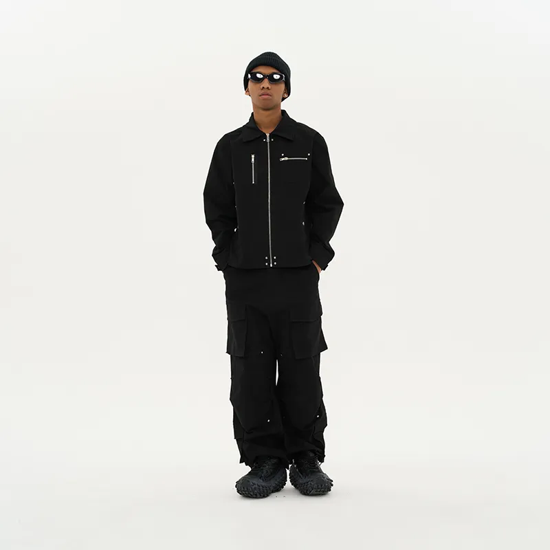 HARSH AND CRUEL Jackets Unisex Black-2