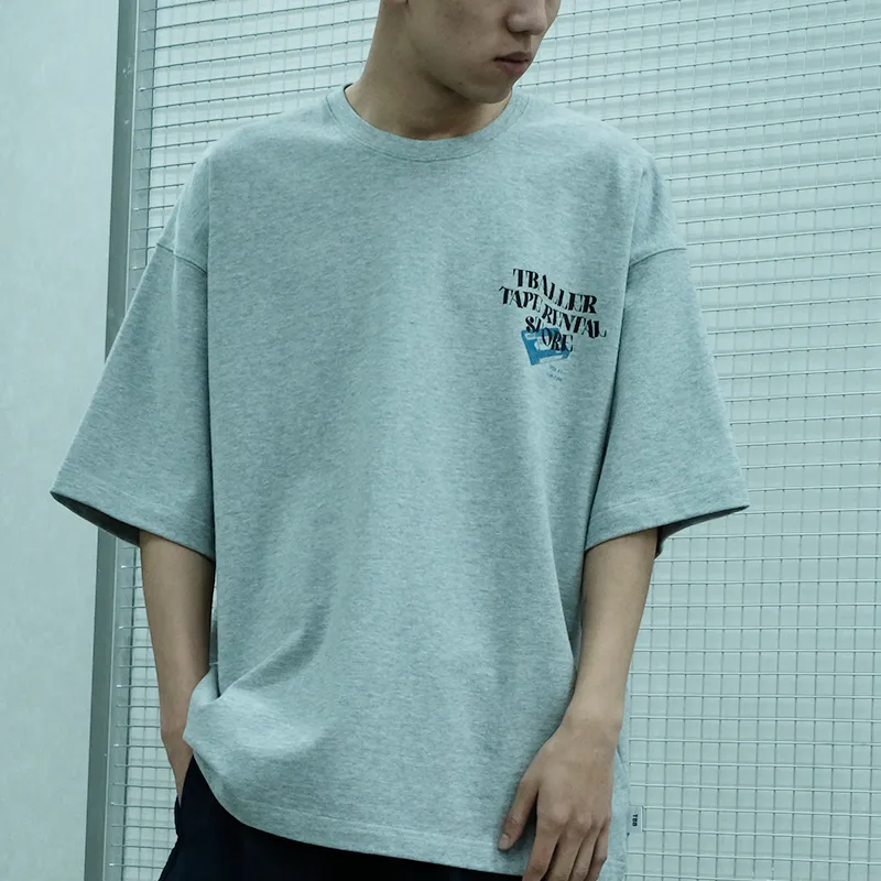 TBALLERBRAND SS22 T-Shirt Unisex Light Gray-2
