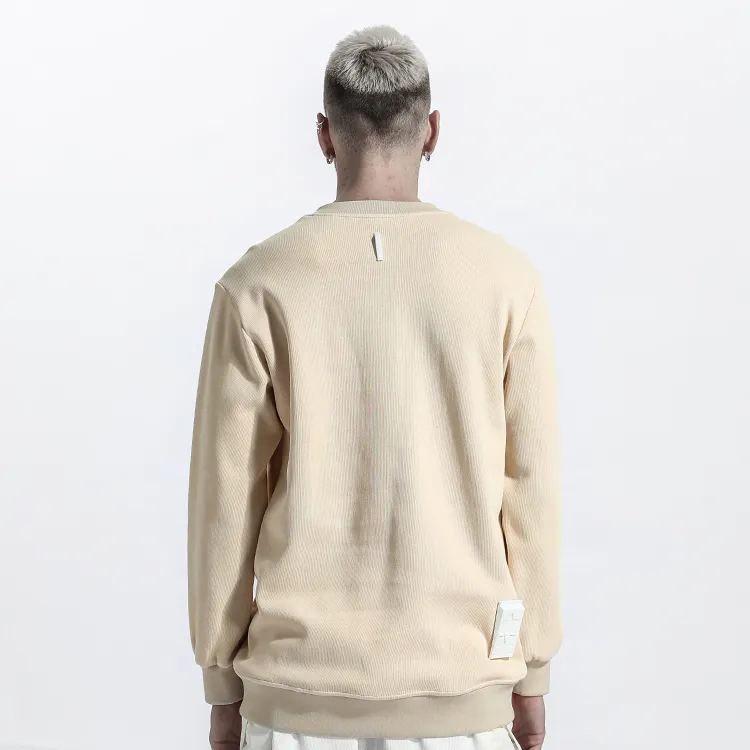 NORVINCY Loose Fit Casual Outerwear Solid Color Sweatshirt Unisex-8