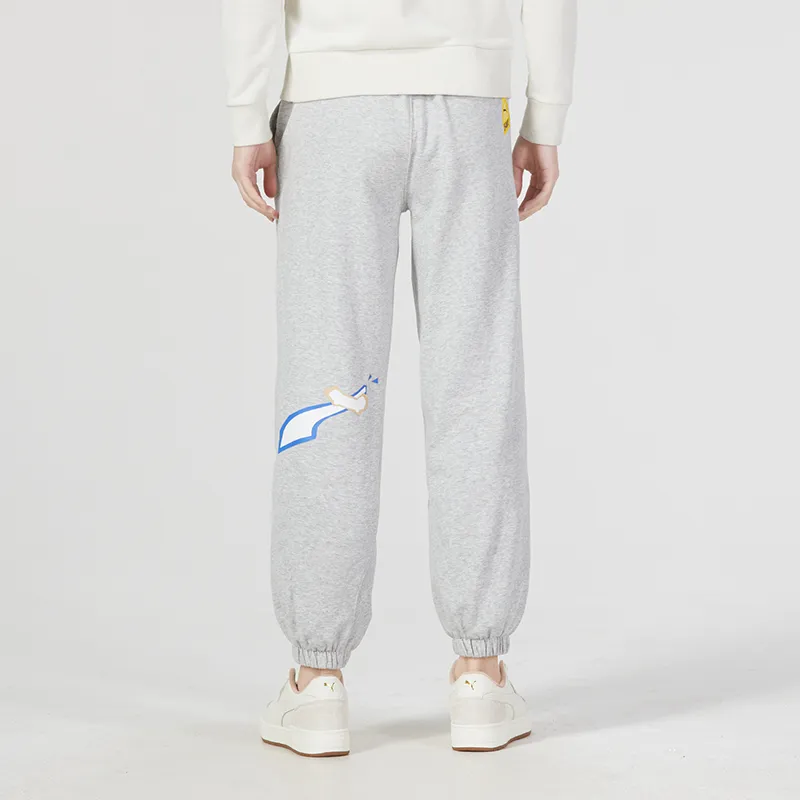 PUMA Knitted Sweatpants Men Gray-4
