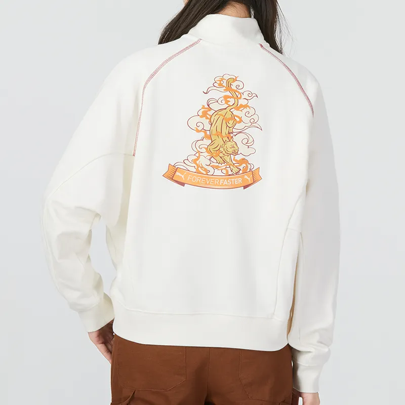 PUMA Sweatshirts Women's Ecru-3