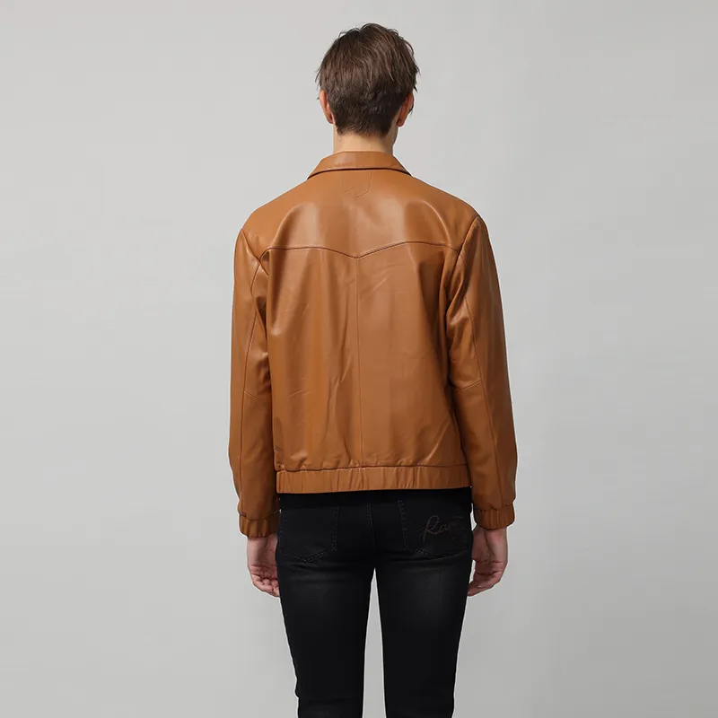 RARE Leather Jacket Men's Light Brown-4