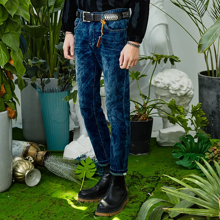 DAVID NAMAN Jeans Men Denim Blue-3