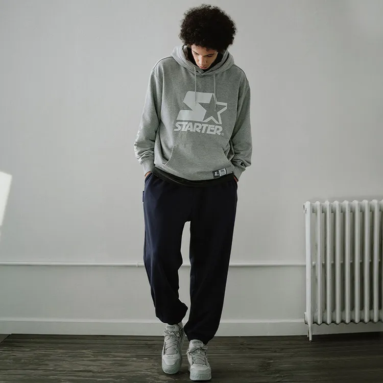 STARTER Sweatshirts Unisex New Light Heather Gray-2