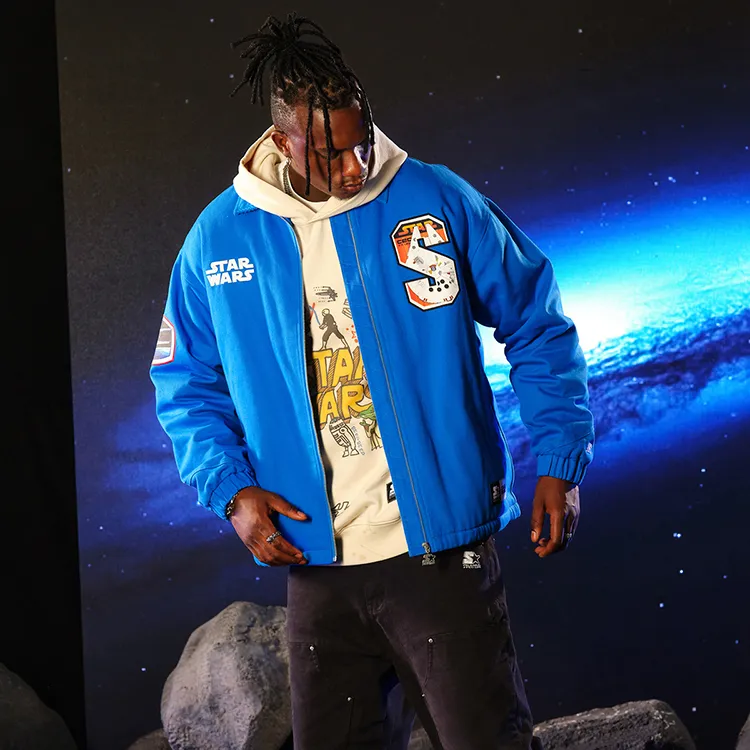 STARTER Puffer Jackets Unisex Hero Blue-5