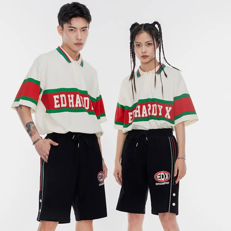 ED HARDY X Casual Shorts Unisex Black-4