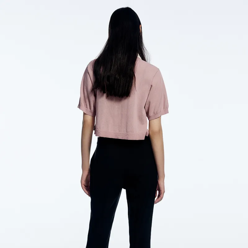 UOOYAA Crop Tops Women's Pink-2