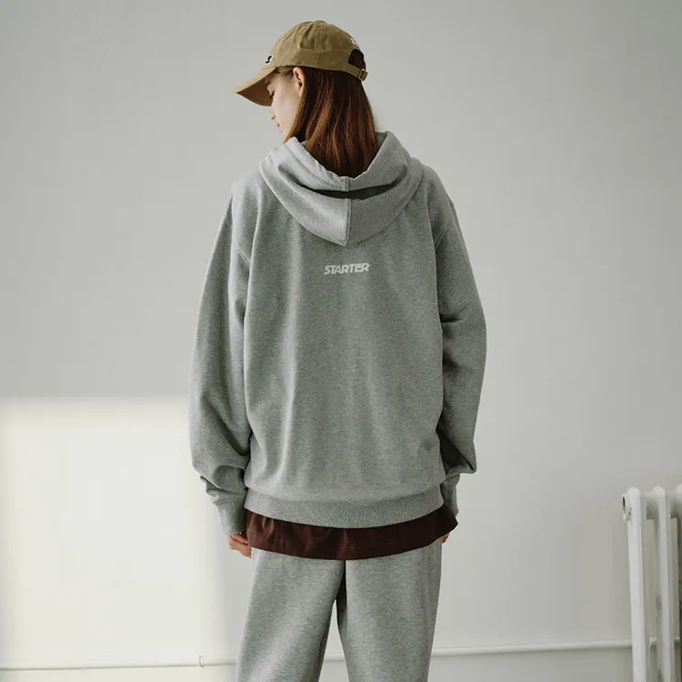 STARTER Sweatshirts Unisex New Light Heather Gray-12
