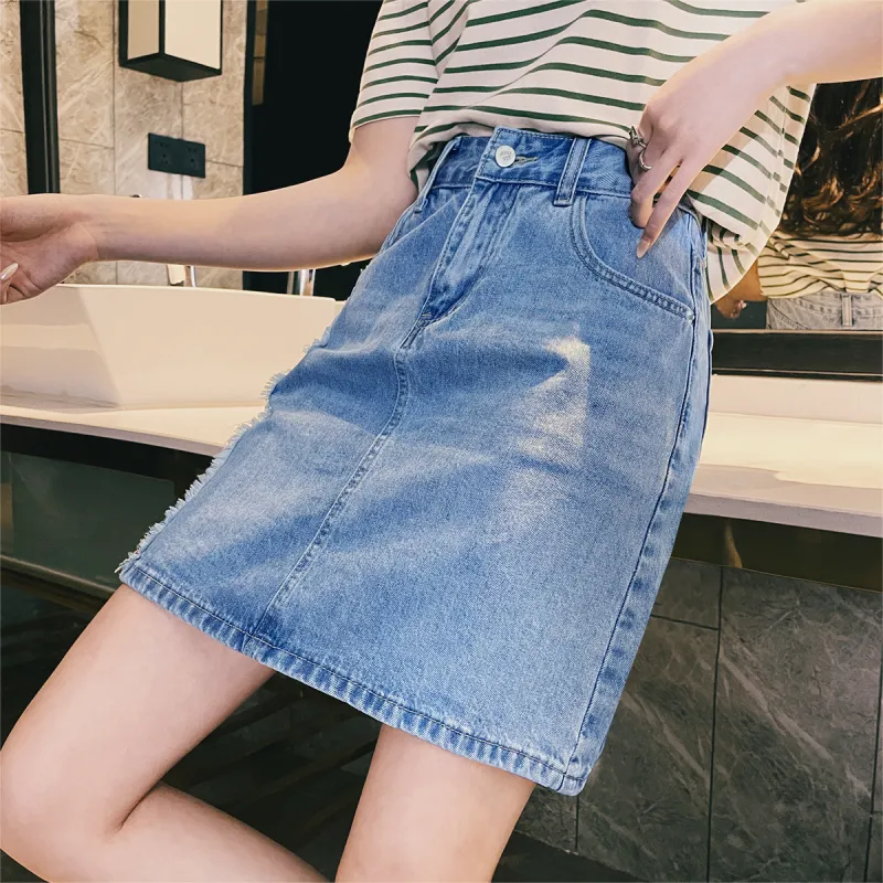 HIPPIEMISS Casual Short Skirts Women's Blue-3
