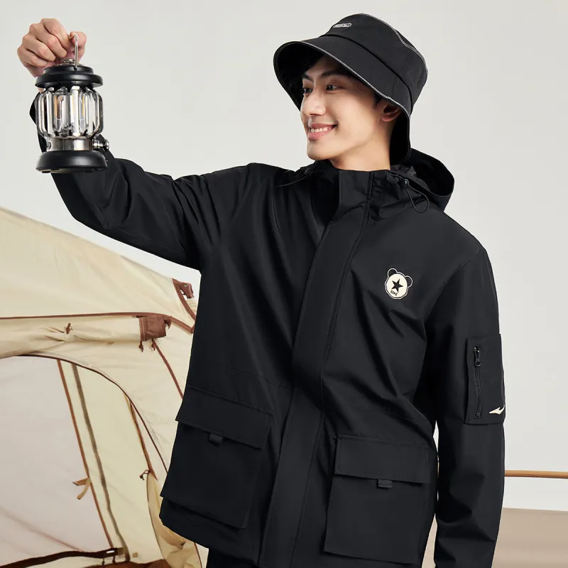 Erke Trench Coat Men's Jet Black-5
